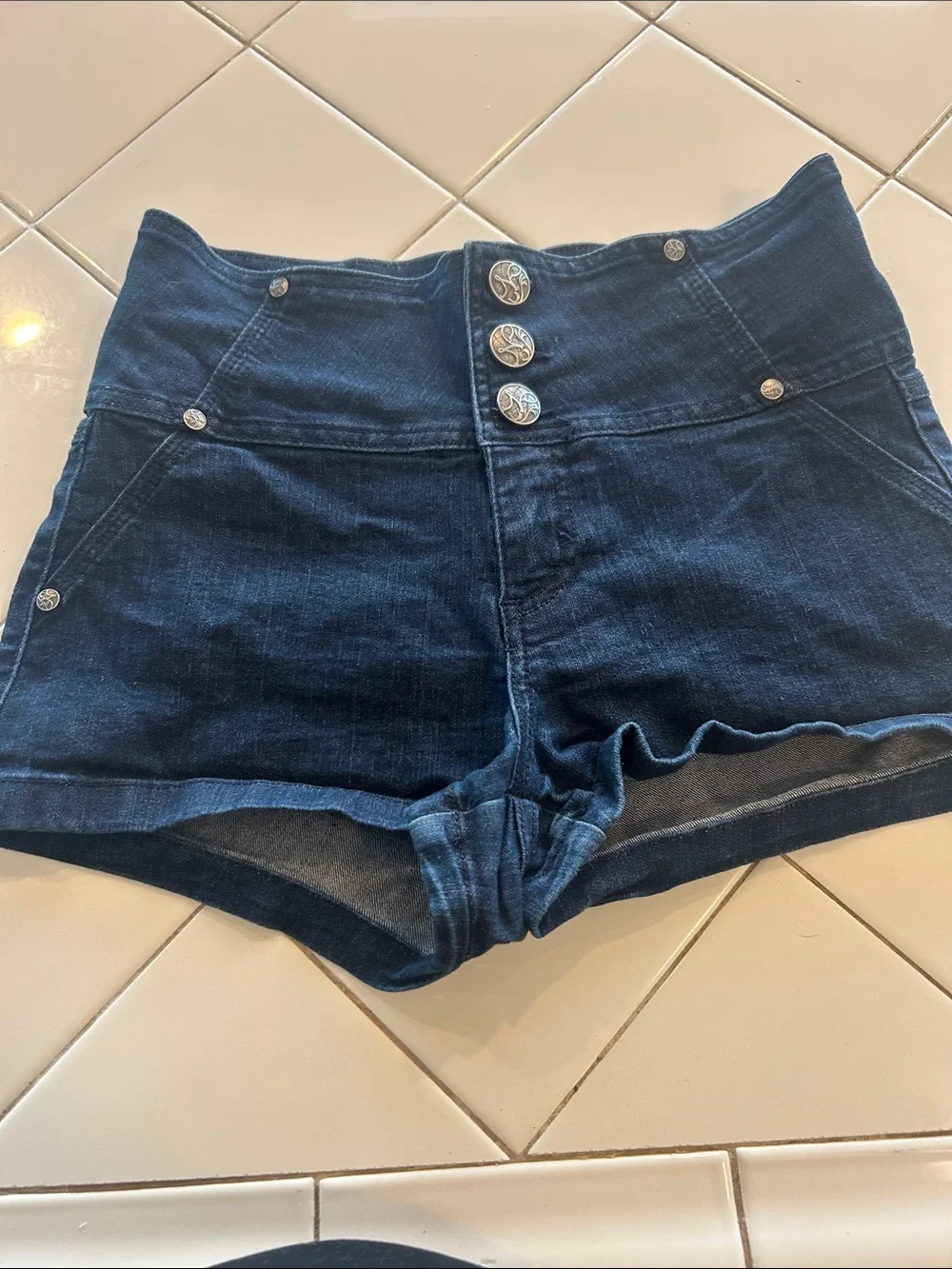 Woman’s denim shorts